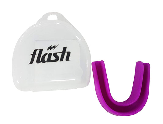 Synco Flavoured Mouth Guard/Gum Shield - for Boxing, MMA, Rugby, Muay Thai, Hockey, <br>Judo, Karate Martial Arts and <br>All Contact Sports| <br>1 Pc (Purple) - 1