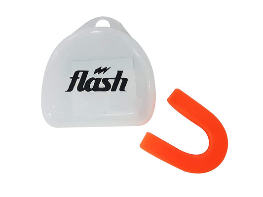 Synco Flavoured Mouth Guard/Gum Shield - for Boxing, MMA, Rugby, Muay Thai, Hockey, <br>Judo, Karate Martial Arts and <br>All Contact Sports| <br>1 Pc (Orange) - 1