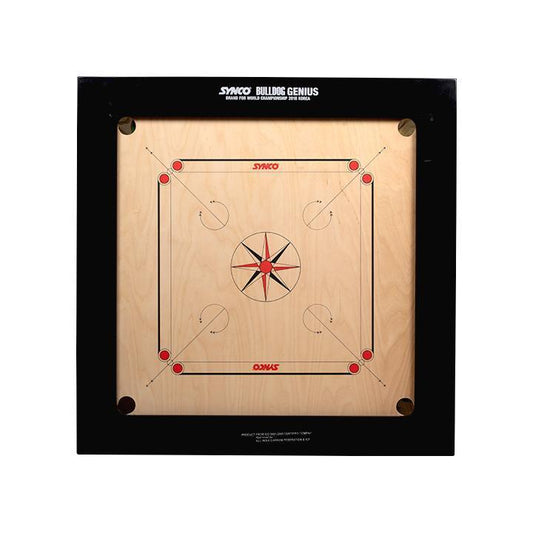 Synco Bulldog Genius 24mm Full size carrom board - 1