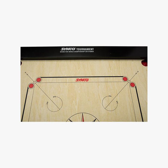 Synco Tournament Carrom Board 20mm ( Includes Synco Genius <br> for Players coin set and <br> Signature Striker ) - 2