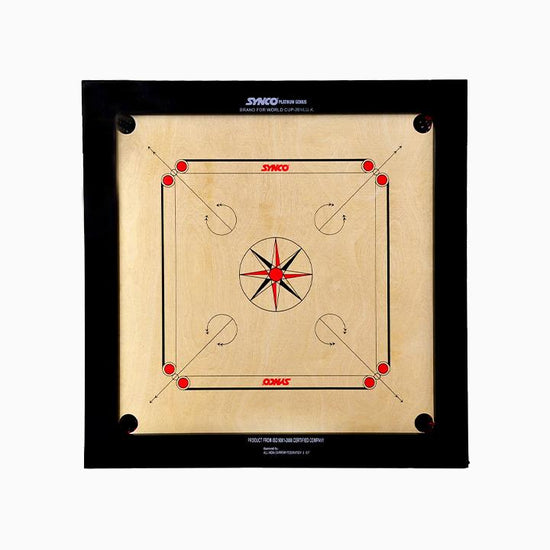 Synco Platinum Genius 20 mm Full size carrom board - 1