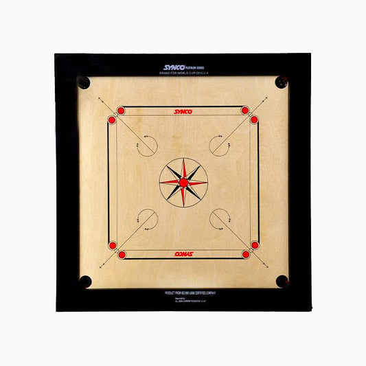 Synco Platinum Genius 20 mm Full size carrom board - 1