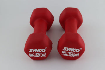 Synco Red Dumbbell Pair (2 x 2 KG) - 1