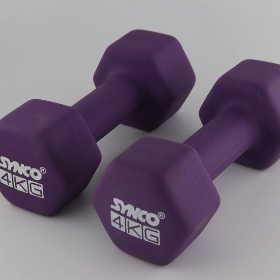 Synco Purple Dumbbell Pair (2 x 4 KG) - 5