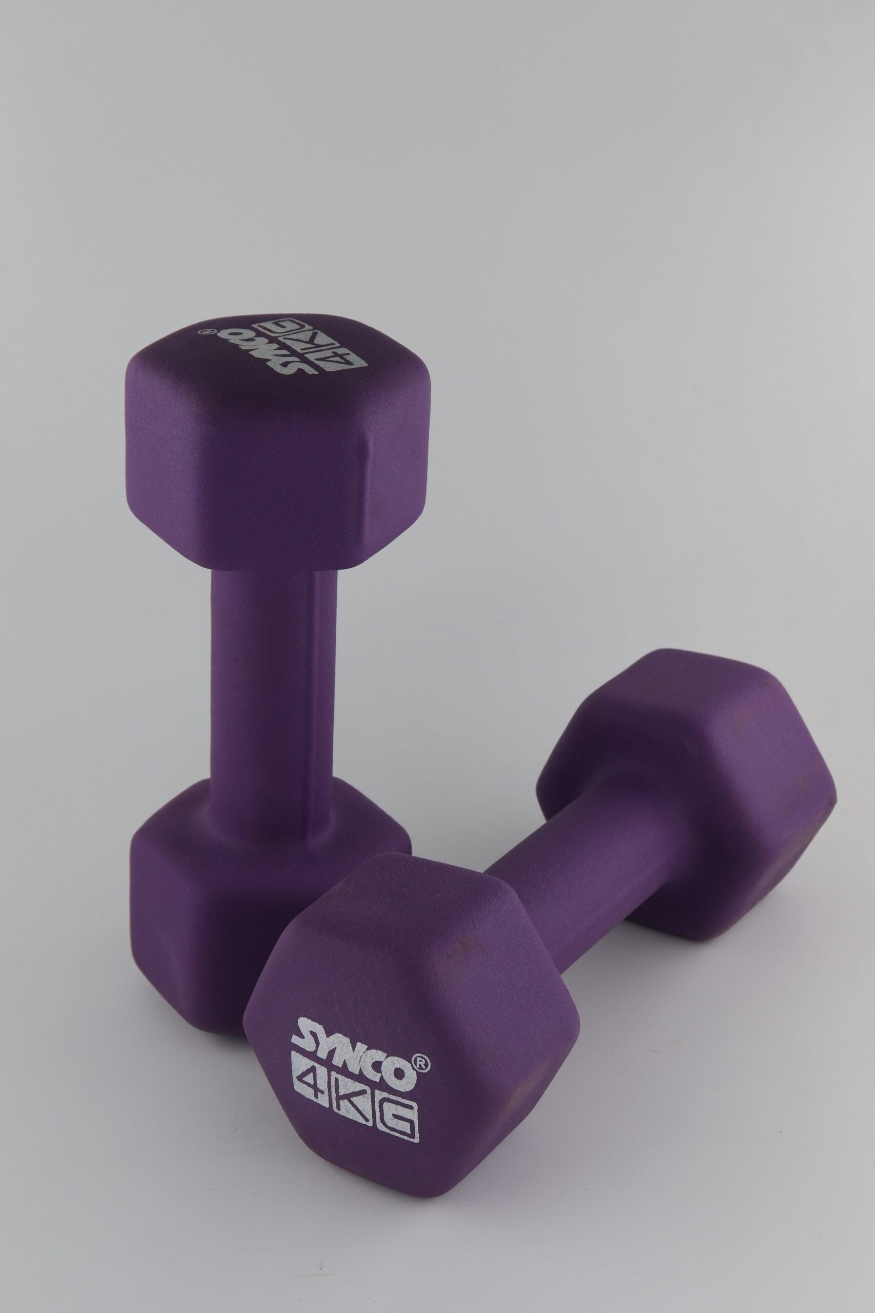 Synco Purple Dumbbell Pair (2 x 4 KG) - 4