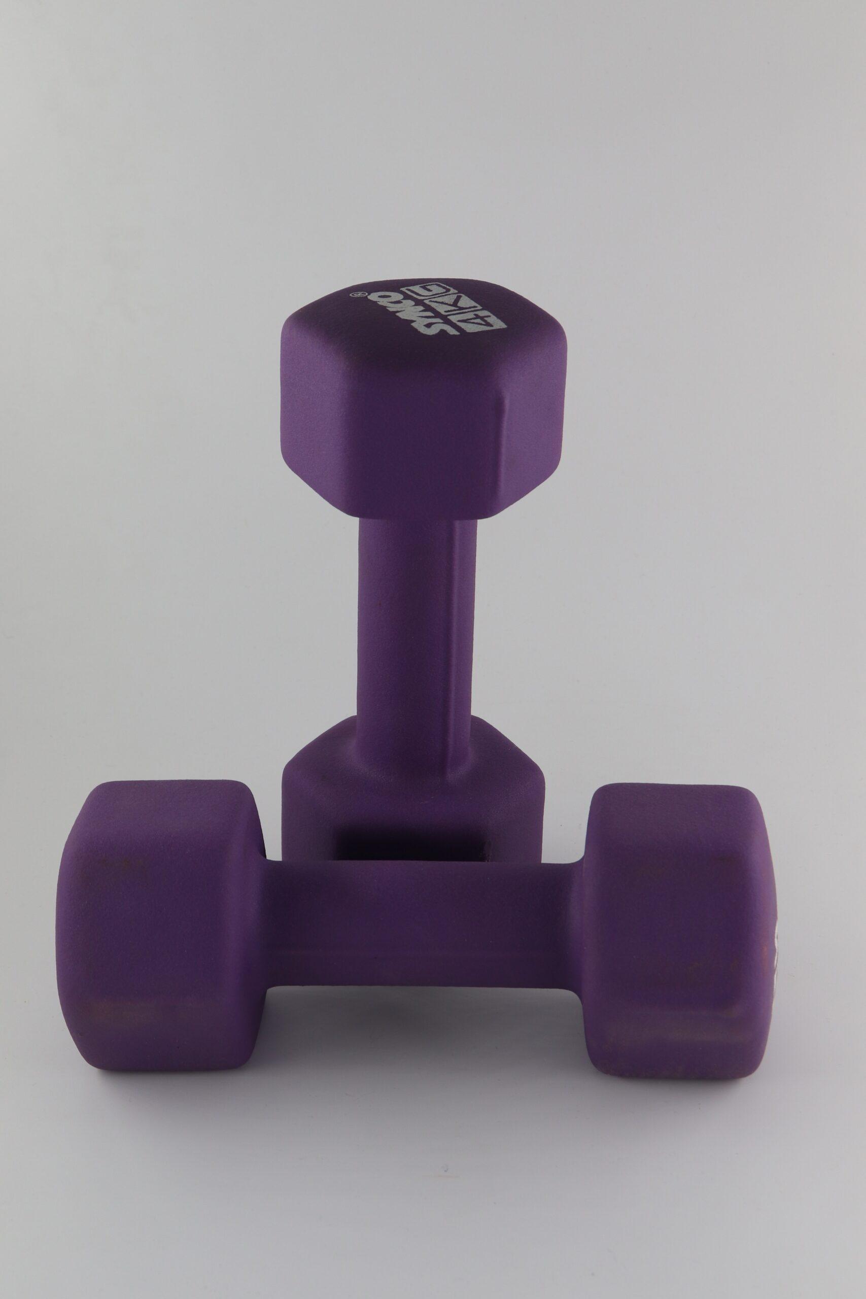 Synco Purple Dumbbell Pair (2 x 4 KG) - 3