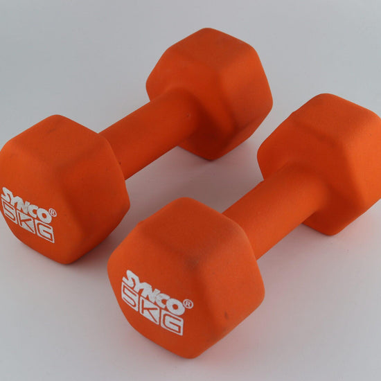 Synco Orange Dumbbell Pair (2 x 5 KG) - 2