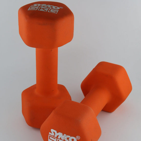 Synco Orange Dumbbell Pair (2 x 5 KG) - 3