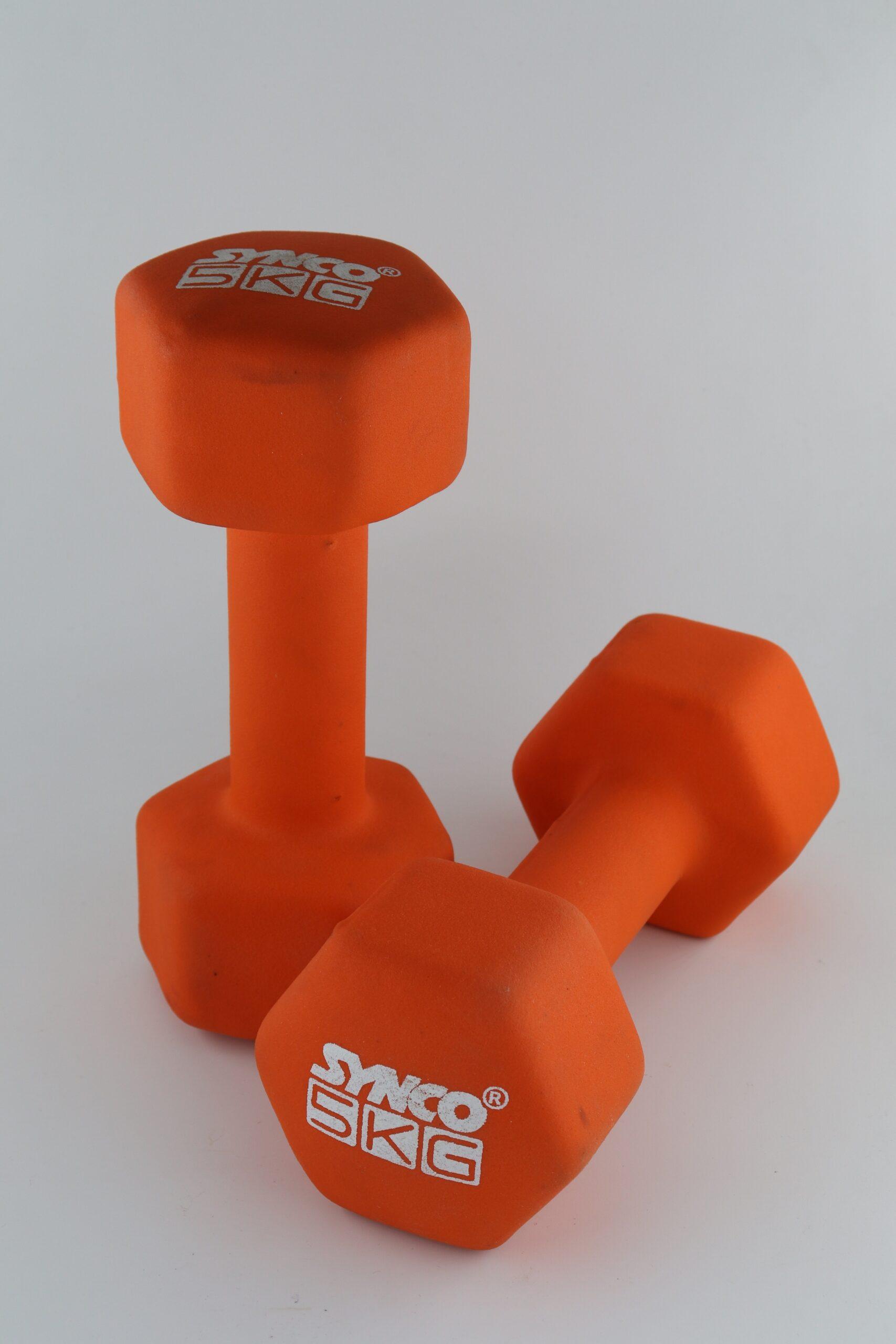 Synco Orange Dumbbell Pair (2 x 5 KG) - 3