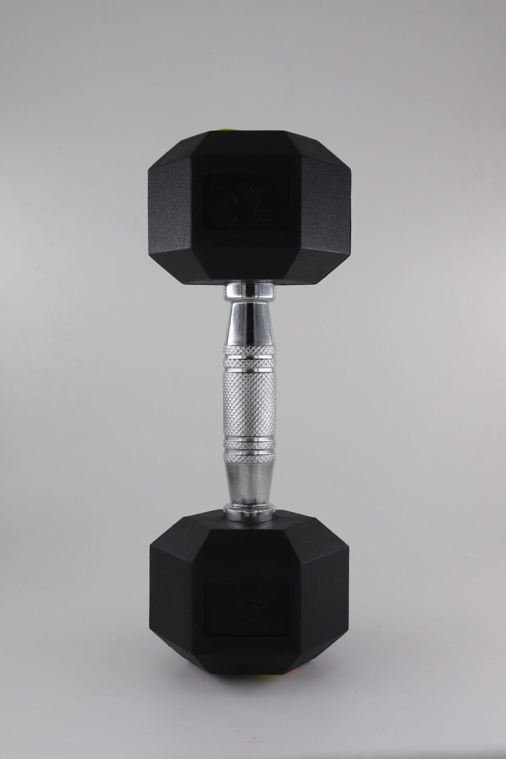 Synco Rubber Coated dumbbell Pair (2 x 5 KG) - 2