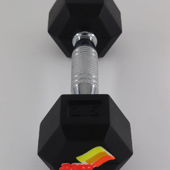 Synco Rubber Coated Dumbbell Pair (2 x 2.5 KG) - 4