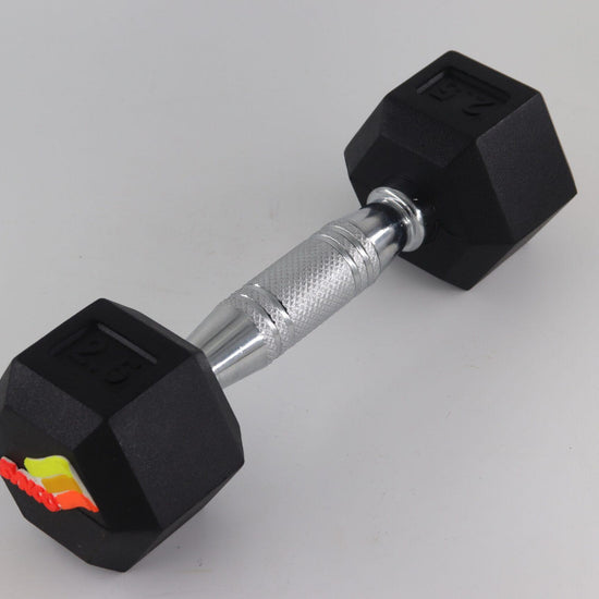 Synco Rubber Coated Dumbbell Pair (2 x 2.5 KG) - 1