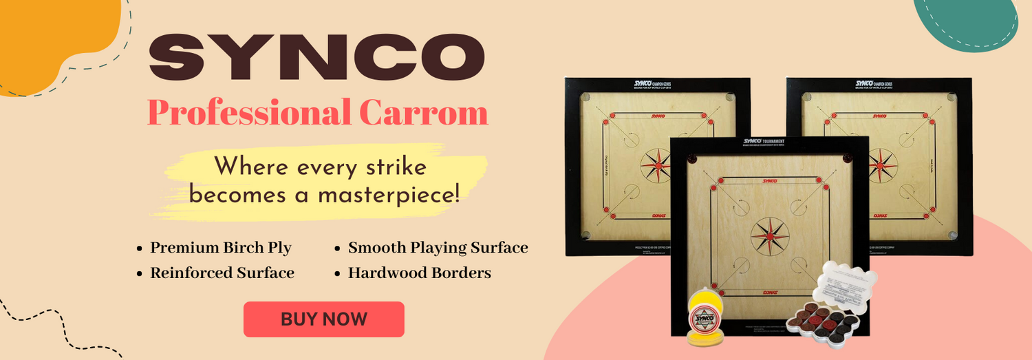 Synco Carrom Boards - Best Carrom Boards for Family Fun and Tournaments 