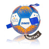 Synco Dog Toy Footballs with Blue Holding Loops | Dog Ball Size-3 | Dog Toy Ball (Blue)