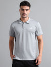 Synco Zen Sports Tshirt for Men (Grey) | Quick Dry Fit Sports T-Shirt | Ideal for Workout, Running, Gym Tshirt