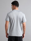 Synco Zen Sports Tshirt for Men (Grey) | Quick Dry Fit Sports T-Shirt | Ideal for Workout, Running, Gym Tshirt