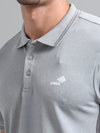 Synco Zen Sports Tshirt for Men (Grey) | Quick Dry Fit Sports T-Shirt | Ideal for Workout, Running, Gym Tshirt