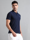 Synco Zen Sports Tshirt for Men (Blue) | Quick Dry Fit Sports T-Shirt | Ideal for Workout, Running, Gym Tshirt