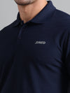 Synco Zen Sports Tshirt for Men (Blue) | Quick Dry Fit Sports T-Shirt | Ideal for Workout, Running, Gym Tshirt