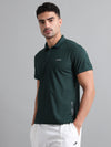 Synco Zen Sports Tshirt for Men (Green) | Quick Dry Fit Sports T-Shirt | Ideal for Workout, Running, Gym Tshirt