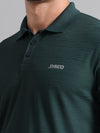 Synco Zen Sports Tshirt for Men (Green) | Quick Dry Fit Sports T-Shirt | Ideal for Workout, Running, Gym Tshirt