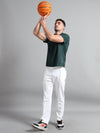 Synco Zen Sports Tshirt for Men (Green) | Quick Dry Fit Sports T-Shirt | Ideal for Workout, Running, Gym Tshirt