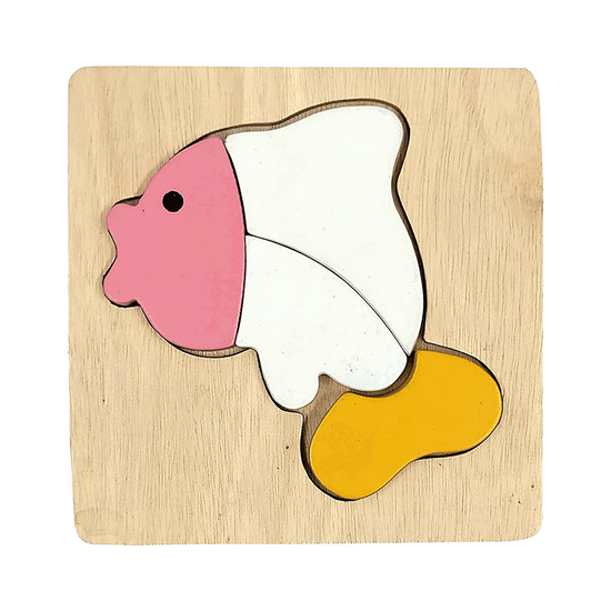 Synco Wooden Fish Puzzle Toy Game