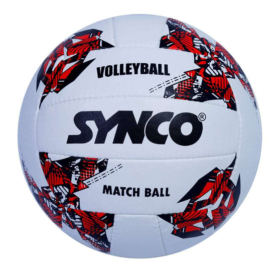 SYNCO Volleyball-White & Red| Mikasa color | size-4