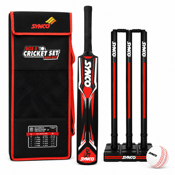 Junior Cricket Kit  Size 5 Hard Plastic - Synco