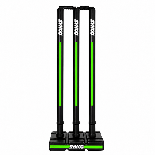 Plastic Cricket Wicket set Full Size Black - Synco