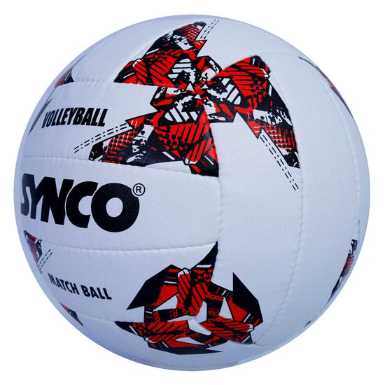 SYNCO Volleyball-White & Red| Mikasa color | size-4