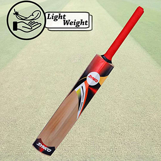 SYNCO Kashmir Willow Cricket Bat Short Handle Men's| Size- Full