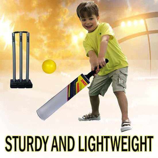 Synco Plastic Cricket Set with Ball Combo for Age Group 12-15 Years Size-5