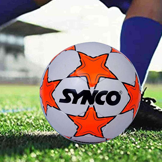 SYNCO Professional FIFA Football Ball Hand Stitch Model Synshine Size-5