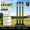 Plastic Cricket Wicket set Full Size Black - Synco