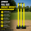 Plastic Wicket set Heavy duty Full size | Fluorescent Yellow - Synco