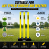 Plastic Wicket set Heavy duty Full size | Fluorescent Yellow - Synco