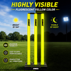 Plastic Wicket set Heavy duty Full size | Fluorescent Yellow - Synco