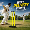Plastic Wicket set Heavy duty Full size | Fluorescent Yellow - Synco