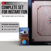 Synco 36 Inch Chakri Best Carrom Board | Pro Trainer Board for Amateurs | Includes Coins, Strikers and Boric Powder