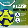 Synco Blade Hybrid Football | 100% Water Sealed with Hydralock Technology | 8 Panel TPU Hyper Seam Machine Stitched Football | Ideal for Turf & Hard Ground | Football for Matches (Yellow, 5)