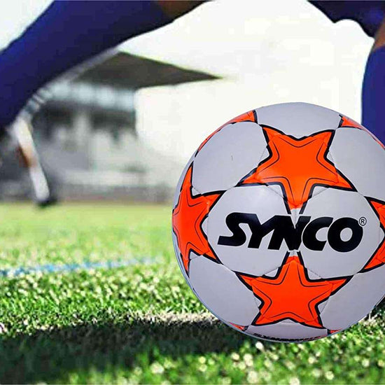 SYNCO Professional FIFA Football Ball Hand Stitch Model <br>Synshine Size-5 - 4