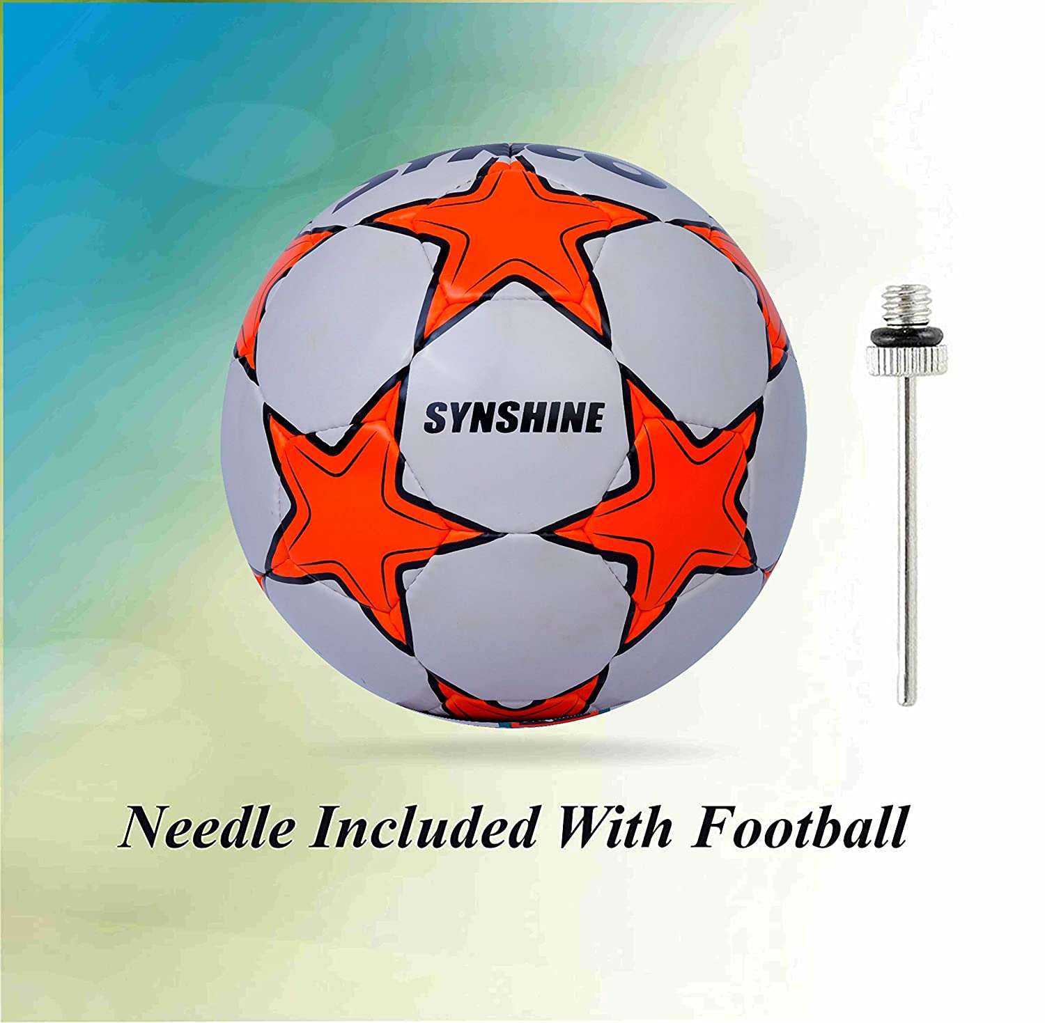 Synco World Cup Football <br>| Soccer Ball Size-5 |Orange | 1 piece - 5