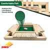 Synco 4 Players Shut The Box Dice Game, Wooden Board Table Math Game with 2 Dice