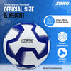 Synco Blade Hybrid Football | 100% Water Sealed with Hydralock Technology | 8 Panel TPU Hyper Seam Machine Stitched Football | Ideal for Turf & Hard Ground | Football for Matches (Blue, Size-5)