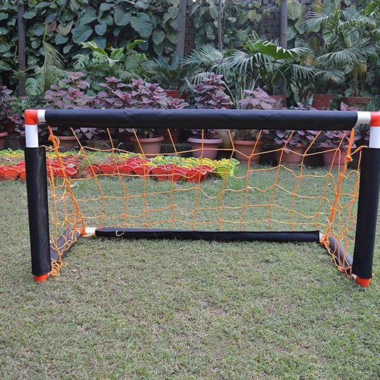 Synco Two Portable Soccer <br>Goals with Carry Bag | Long <br>Lasting Durable Frame | Quick <br>Setup Easy Folding Storage| <br>Set of Two - 4