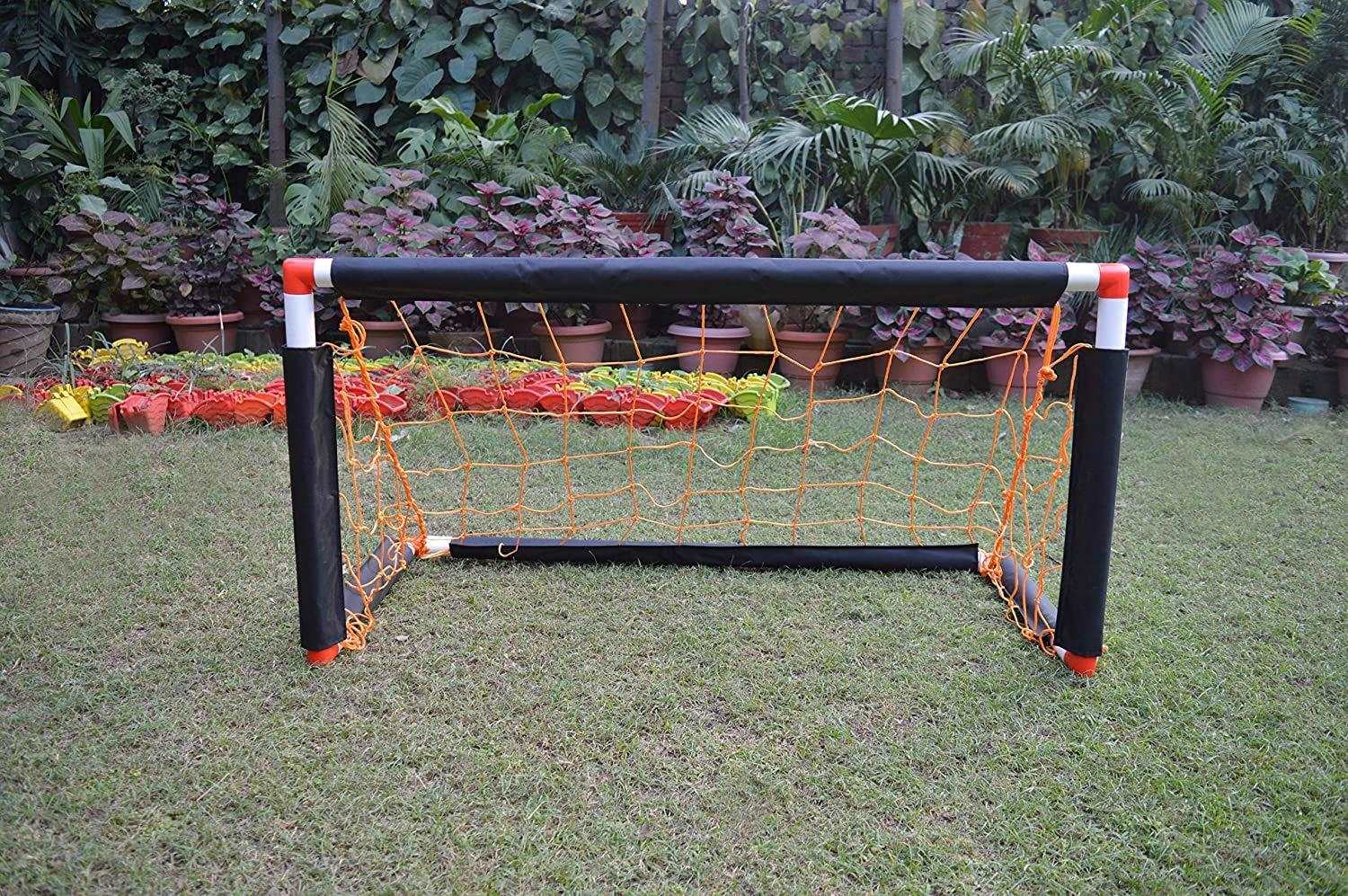 Synco Two Portable Soccer <br>Goals with Carry Bag | Long <br>Lasting Durable Frame | Quick <br>Setup Easy Folding Storage| <br>Set of Two - 4