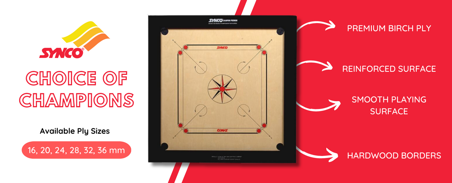 Synco carrom discount board online