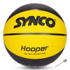 Synco HOOPER Series Basketball | Moulded Technology | 8 Panel | Yellow Black (Size-5)