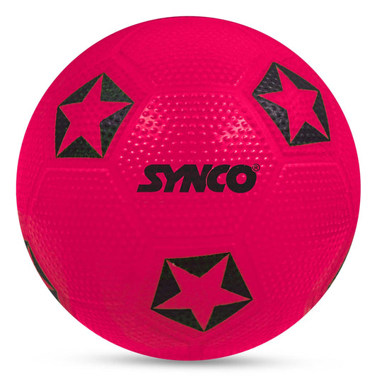 Synco Home Play Football for Kids | PVC Soft Toy Ball for Kids | Football for Indoor & Outdoor Play | PVC Kids Football | Kids Play Balls | Toy Balls for Kids | Multicolor (Size-4)